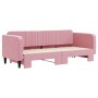 Sofá cama nido terciopelo rosa 80x200 cm de vidaXL, Camas y somieres - Ref: Foro24-3197059, Precio: 271,99 €, Descuento: %