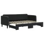 Sofá cama nido terciopelo negro 80x200 cm de vidaXL, Camas y somieres - Ref: Foro24-3197060, Precio: 280,38 €, Descuento: %