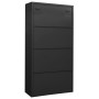 Anthracite gray steel office cabinet 90x40x180 cm by vidaXL, Lockers and storage cabinets - Ref: Foro24-335945, Price: 291,85...