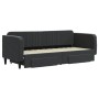 Trundle sofa bed with drawers black velvet 80x200 cm by vidaXL, Beds and slatted bases - Ref: Foro24-3197108, Price: 327,58 €...