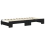 Trundle sofa bed with drawers black velvet 80x200 cm by vidaXL, Beds and slatted bases - Ref: Foro24-3197108, Price: 327,58 €...