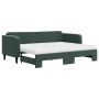 Trundle sofa bed with dark green velvet mattress 80x200 cm by vidaXL, Beds and slatted bases - Ref: Foro24-3197082, Price: 44...