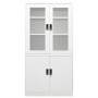 White steel office cabinet 90x40x180 cm by vidaXL, Lockers and storage cabinets - Ref: Foro24-335946, Price: 324,99 €, Discou...