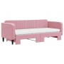 Trundle sofa bed with pink velvet mattress 80x200 cm by vidaXL, Beds and slatted bases - Ref: Foro24-3197083, Price: 428,80 €...