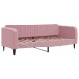 Trundle sofa bed with pink velvet mattress 80x200 cm by vidaXL, Beds and slatted bases - Ref: Foro24-3197083, Price: 428,80 €...