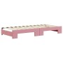 Trundle sofa bed with pink velvet mattress 80x200 cm by vidaXL, Beds and slatted bases - Ref: Foro24-3197083, Price: 428,80 €...