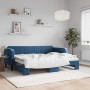 Sofá cama nido terciopelo azul 80x200 cm de vidaXL, Camas y somieres - Ref: Foro24-3197055, Precio: 279,79 €, Descuento: %