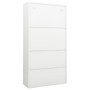 White steel office cabinet 90x40x180 cm by vidaXL, Lockers and storage cabinets - Ref: Foro24-335946, Price: 324,99 €, Discou...