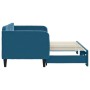 Blue velvet trundle sofa bed 80x200 cm by vidaXL, Beds and slatted bases - Ref: Foro24-3197055, Price: 264,99 €, Discount: %