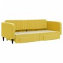 Trundle sofa bed with drawers yellow velvet 80x200 cm by vidaXL, Beds and slatted bases - Ref: Foro24-3197109, Price: 355,06 ...