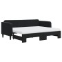 Sofá cama nido con colchón terciopelo negro 80x200 cm de vidaXL, Camas y somieres - Ref: Foro24-3197084, Precio: 456,28 €, De...