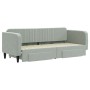 Trundle sofa bed with drawers light gray velvet 80x200 cm by vidaXL, Beds and slatted bases - Ref: Foro24-3197104, Price: 306...