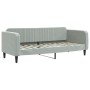 Trundle sofa bed with drawers light gray velvet 80x200 cm by vidaXL, Beds and slatted bases - Ref: Foro24-3197104, Price: 306...