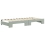 Trundle sofa bed with drawers light gray velvet 80x200 cm by vidaXL, Beds and slatted bases - Ref: Foro24-3197128, Price: 472...