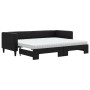 Trundle sofa bed with black fabric mattress 80x200 cm by vidaXL, Beds and slatted bases - Ref: Foro24-3196593, Price: 484,93 ...