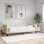 Sofá cama con colchón tela crema 90x200 cm de vidaXL, Camas y somieres - Ref: Foro24-3196564, Precio: 340,22 €, Descuento: %