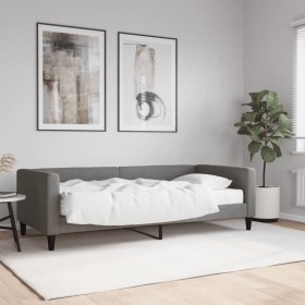 Sofá cama con colchón tela gris oscuro 90x200 cm de vidaXL, Camas y somieres - Ref: Foro24-3196561, Precio: 369,99 €, Descuen...