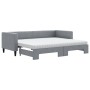 Sofá cama nido con colchón tela gris claro 80x200 cm de vidaXL, Camas y somieres - Ref: Foro24-3196591, Precio: 447,83 €, Des...