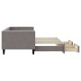 Sofá cama nido con cajones tela gris taupe 80x200 cm de vidaXL, Camas y somieres - Ref: Foro24-3196612, Precio: 321,64 €, Des...