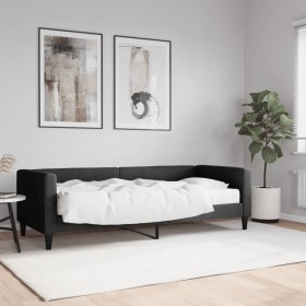 Sofa bed with black fabric mattress 80x200 cm by vidaXL, Beds and slatted bases - Ref: Foro24-3196557, Price: 323,99 €, Disco...