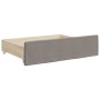 Sofá cama nido con cajones tela gris taupe 80x200 cm de vidaXL, Camas y somieres - Ref: Foro24-3196612, Precio: 321,64 €, Des...