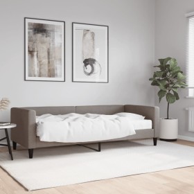 Sofa bed with taupe gray fabric mattress 80x200 cm by vidaXL, Beds and slatted bases - Ref: Foro24-3196558, Price: 324,99 €, ...