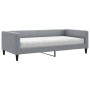 Sofa bed with light gray fabric mattress 100x200 cm by vidaXL, Beds and slatted bases - Ref: Foro24-3196565, Price: 386,57 €,...