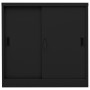 Office cabinet with sliding door black steel 90x40x90cm by vidaXL, Lockers and storage cabinets - Ref: Foro24-335952, Price: ...