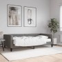 Sofa bed with dark gray fabric mattress 100x200 cm by vidaXL, Beds and slatted bases - Ref: Foro24-3196566, Price: 348,95 €, ...