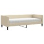 Sofa bed with cream fabric mattress 80x200 cm by vidaXL, Beds and slatted bases - Ref: Foro24-3196559, Price: 324,51 €, Disco...