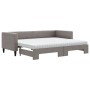 Sofá cama nido con colchón tela gris taupe 80x200 cm de vidaXL, Camas y somieres - Ref: Foro24-3196594, Precio: 437,86 €, Des...