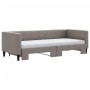 Trundle sofa bed with taupe gray fabric mattress 80x200 cm by vidaXL, Beds and slatted bases - Ref: Foro24-3196594, Price: 43...