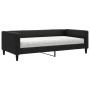 Sofá cama con colchón tela negro 100x200 cm de vidaXL, Camas y somieres - Ref: Foro24-3196567, Precio: 386,57 €, Descuento: %