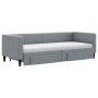 Trundle sofa bed with drawers light gray fabric 80x200 cm by vidaXL, Beds and slatted bases - Ref: Foro24-3196627, Price: 489...