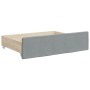 Sofá cama nido con cajones tela gris claro 80x200 cm de vidaXL, Camas y somieres - Ref: Foro24-3196627, Precio: 489,30 €, Des...