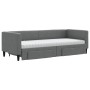 Trundle sofa bed with drawers dark gray fabric 80x200 cm by vidaXL, Beds and slatted bases - Ref: Foro24-3196628, Price: 462,...