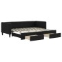 Trundle sofa bed with drawers black fabric 80x200 cm by vidaXL, Beds and slatted bases - Ref: Foro24-3196611, Price: 355,20 €...