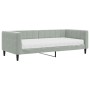 Sofá cama con colchón terciopelo gris claro 90x200 cm de vidaXL, Camas y somieres - Ref: Foro24-3196667, Precio: 381,98 €, De...