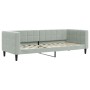 Sofá cama con colchón terciopelo gris claro 90x200 cm de vidaXL, Camas y somieres - Ref: Foro24-3196667, Precio: 381,98 €, De...