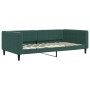 Sofa bed with dark green velvet mattress 100x200 cm by vidaXL, Beds and slatted bases - Ref: Foro24-3196676, Price: 361,99 €,...