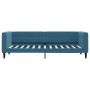 Sofa bed with blue velvet mattress 80x200 cm by vidaXL, Beds and slatted bases - Ref: Foro24-3196659, Price: 324,01 €, Discou...