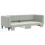 Light gray velvet trundle sofa bed 80x200 cm by vidaXL, Beds and slatted bases - Ref: Foro24-3196684, Price: 266,91 €, Discou...