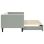 Sofá cama nido terciopelo gris claro 80x200 cm de vidaXL, Camas y somieres - Ref: Foro24-3196684, Precio: 266,91 €, Descuento: %