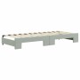 Light gray velvet trundle sofa bed 80x200 cm by vidaXL, Beds and slatted bases - Ref: Foro24-3196684, Price: 266,91 €, Discou...