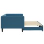 Blue velvet trundle sofa bed 90x200 cm by vidaXL, Beds and slatted bases - Ref: Foro24-3196690, Price: 321,99 €, Discount: %