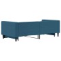 Blue velvet trundle sofa bed 90x200 cm by vidaXL, Beds and slatted bases - Ref: Foro24-3196690, Price: 321,99 €, Discount: %