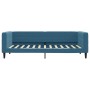 Blue velvet trundle sofa bed 90x200 cm by vidaXL, Beds and slatted bases - Ref: Foro24-3196690, Price: 321,99 €, Discount: %