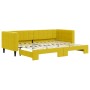 Yellow velvet trundle sofa bed 80x200 cm by vidaXL, Beds and slatted bases - Ref: Foro24-3196689, Price: 293,99 €, Discount: %