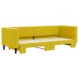 Yellow velvet trundle sofa bed 80x200 cm by vidaXL, Beds and slatted bases - Ref: Foro24-3196689, Price: 293,99 €, Discount: %