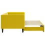 Yellow velvet trundle sofa bed 80x200 cm by vidaXL, Beds and slatted bases - Ref: Foro24-3196689, Price: 293,99 €, Discount: %